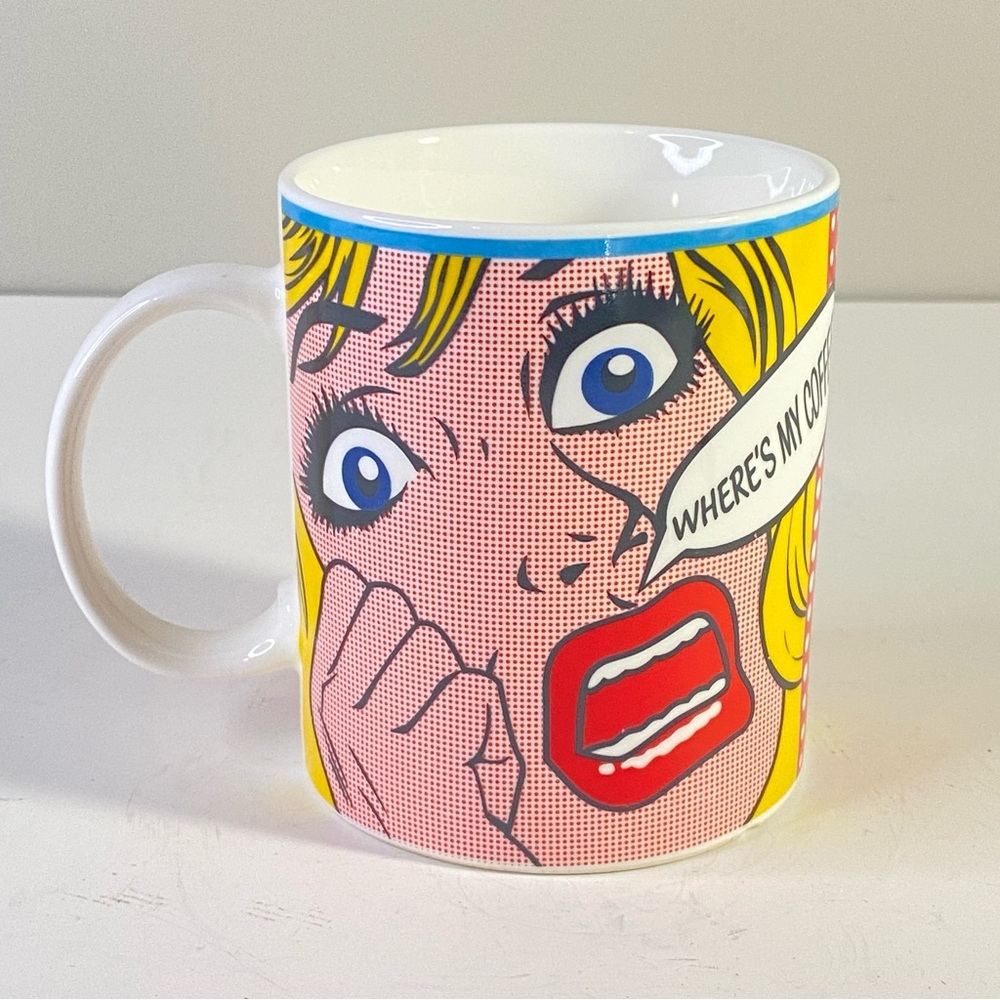 Pop Art Comic "Where’s My Coffee?" Mug Ceramic